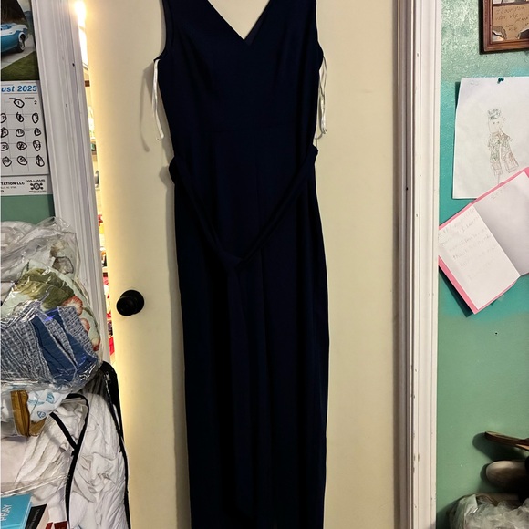 NWT Lilly Pultizer Jannah Full Length V-Neck Jumpsuit Open Neckline W Sash - Picture 10 of 11